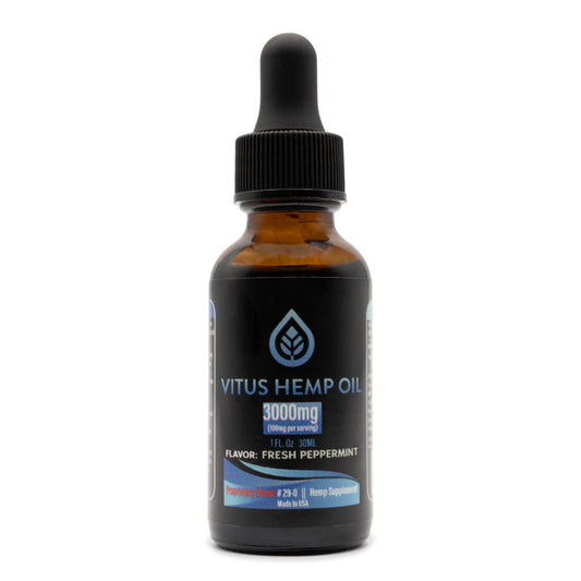 Vitus Hemp Oil 3000mg - Peppermint