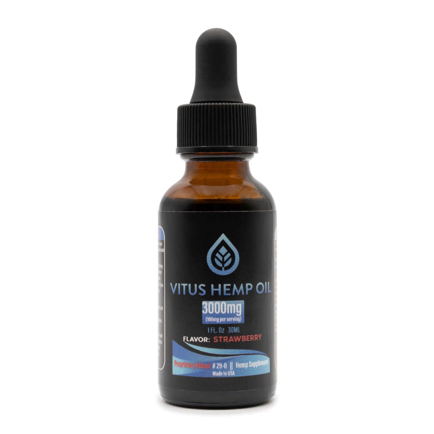 Vitus Hemp Oil 3000mg - Strawberry