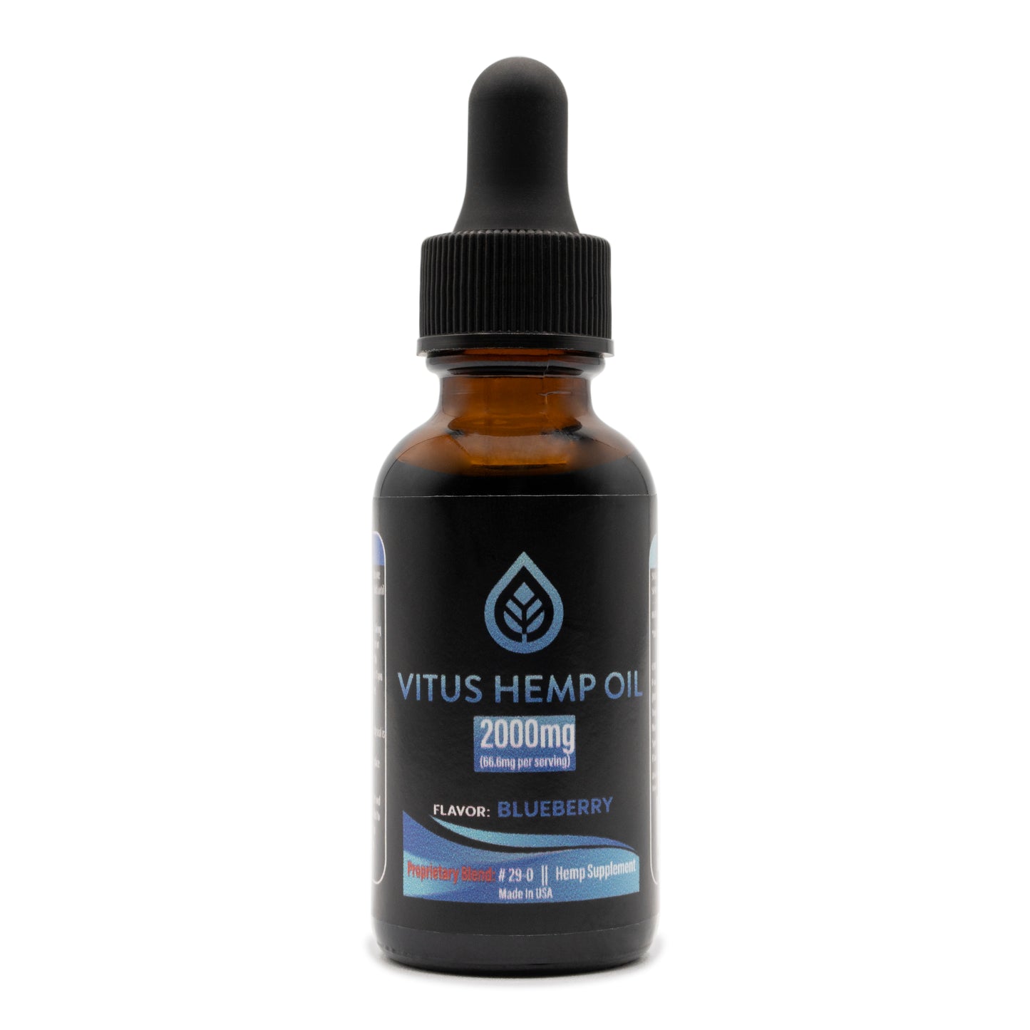 Vitus Hemp Oil 2000mg - Blueberry