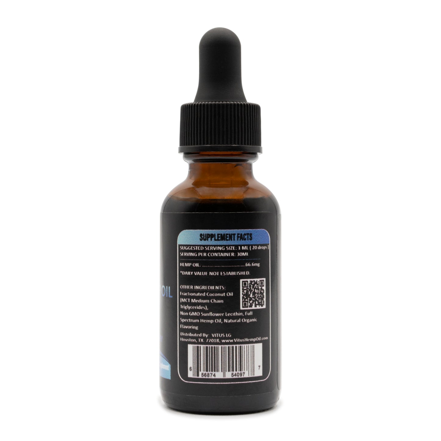 Vitus Hemp Oil 2000mg - Blueberry