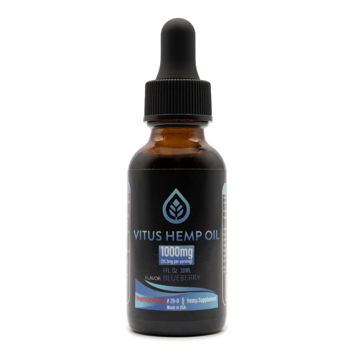 Vitus Hemp Oil 1000mg - Blueberry