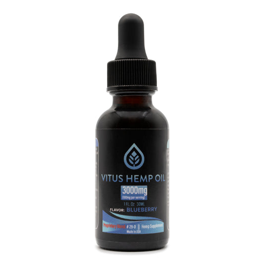 Vitus Hemp Oil 3000mg - Blueberry